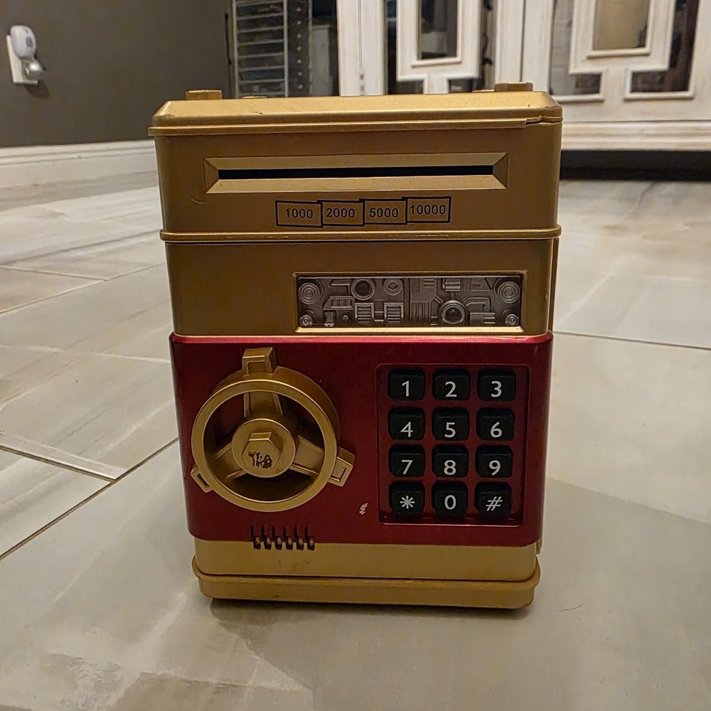 Electronic Piggy Bank ATM Password Money Box Cash Coin Saving AutoDeposit Gift📦 - Picture 4 of 16